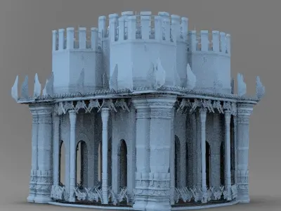 Persian Fort Ruin 4 3D model