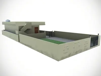 Village House Low-poly 3D model