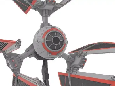STAR WARS TIE DEFENDER ELITE 3D print model