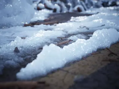 Snow Material and Props  80 Assets Low-poly 3D model