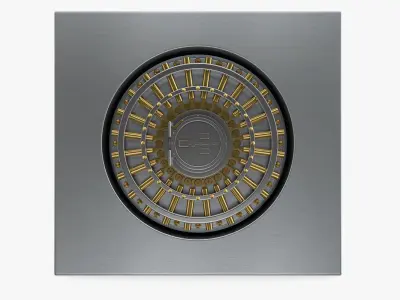 Vault Door High Security Bank Safe Entrance 3D model