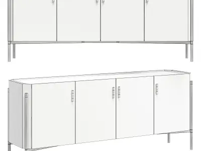 SIDEBOARD MEIER Low-poly 3D model