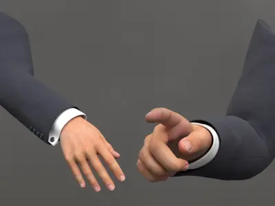  Male Arm Finger Forbid Animated Rigged for Maya 