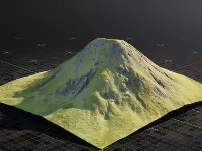 Iceland Mountain 5 3D model
