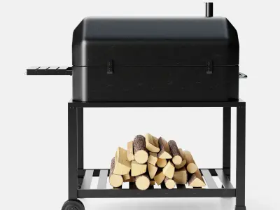 Barbecue 01 3D model