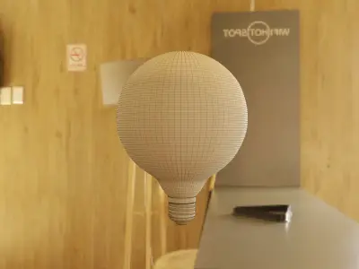 Globe Light Bulb 3D model