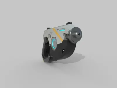 scifigun futuristic gun Low-poly 3D model