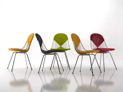 Wire Chair DKX 3D model
