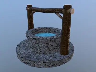 Water Well  Free low-poly 3D model