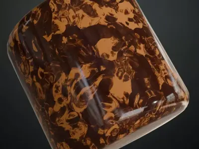 Light Modern Geometric Wood Inlay Parquet PBR Seamless Texture