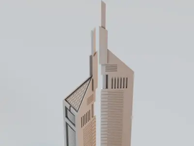 Emirates towers 3D print model
