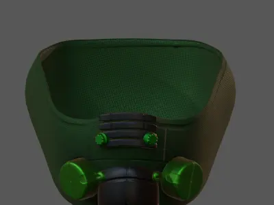 Gas mask helmet 3d model scifi Low-poly  Low-poly 3D model 239