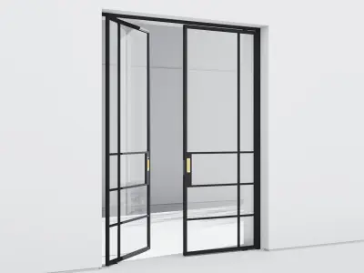 Aluminium door 301 3D model