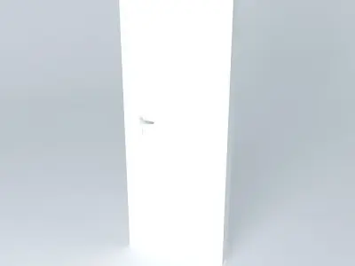 Simple  white door Free 3D model