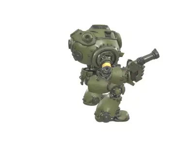 Heavy Combat Mech Robot 3D model