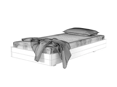 Simple 100 Bed 3D model