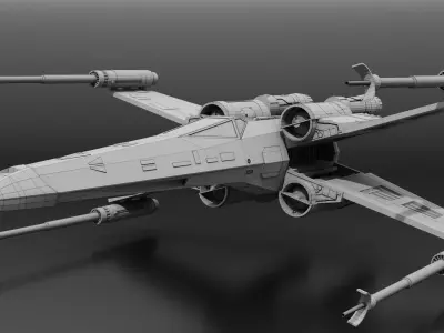 Star Wars T65b X-Wing Starfighter 3D model