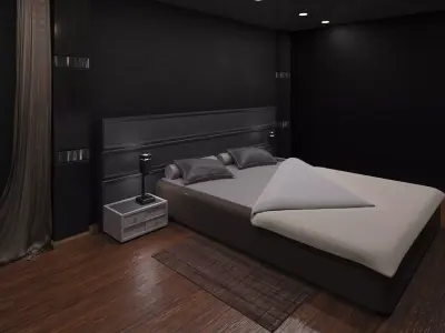 Bedroom interior design Free 3D model