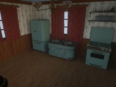 2 floor house 3D model