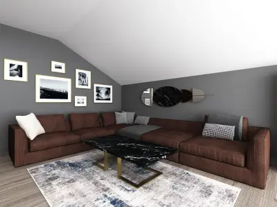 LIVING ROOM ROOF 3D model