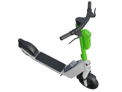 Electric city scooter for rent Low-poly 3D model