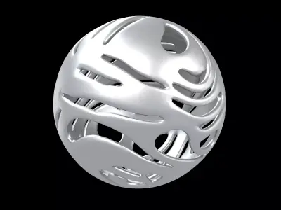 Abstract Sphere v14 002 Low-poly 3D model