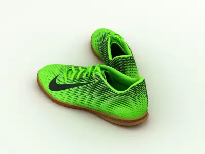 Green Nike Sneakers 3D model