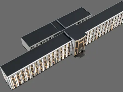 High School ID029 3D model