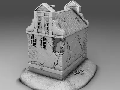 The abandoned church 3D print model