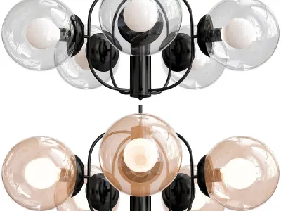 Loft Style Chandelier 3D model