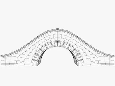 Stone Bridge 3D Model 3D model