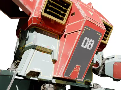 RGM79 Earth Federation Mobile Suit  3D model