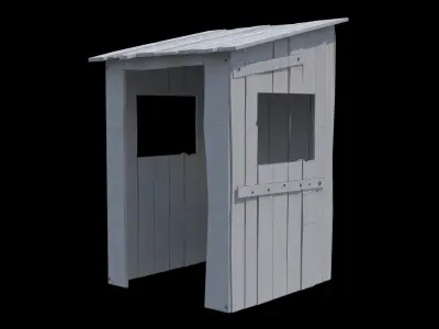 shack wooden 3D model
