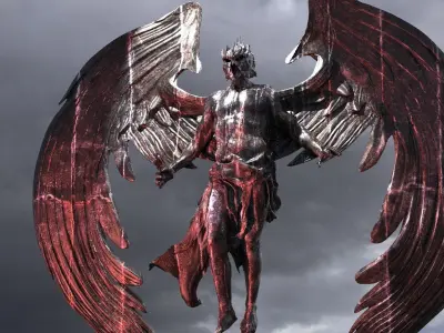 Dark Angel Statue  3D model