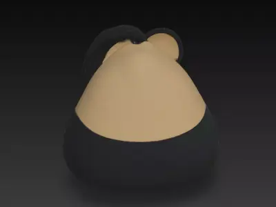 figura chistosa emo para llavero  3D print model