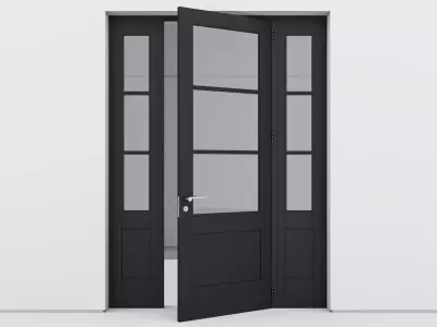 Aluminium door 167 3D model