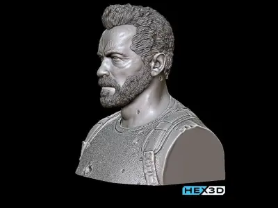 Terminator Dark Fate  - Carl Bust  3D Print 3D print model