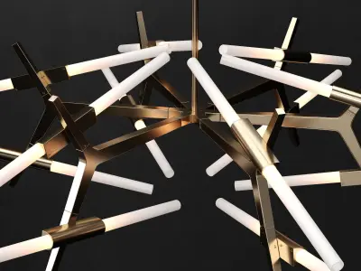 Chandelier agnes 24 lights 3D model