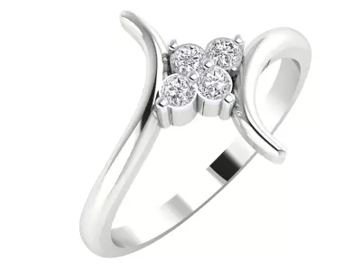 Women Ring Render 3dm STL MTL SLC JCD OBJ FBX Details 3D print model 60