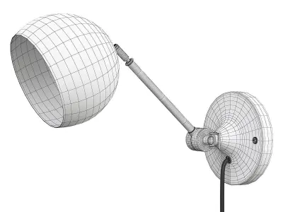  Isaac Plug In Sconce Long Arm Low-poly 3D model