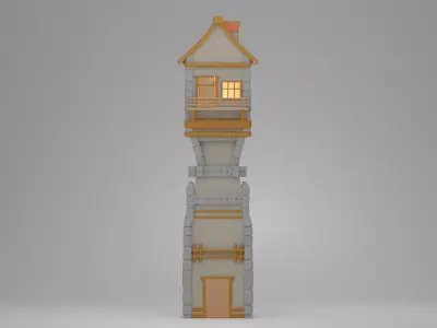 Medieval Tover 3D print model