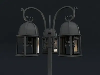 Street lamp 3D model 5