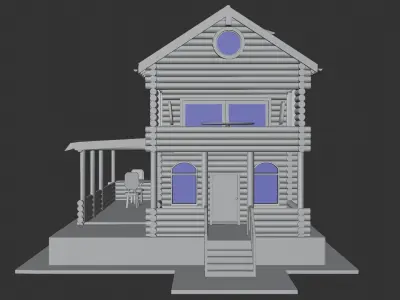 Log House 3D model