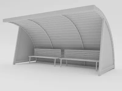 Replacement Bench Low-poly 3D model