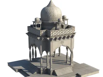 Gumbaz Low poly Game models  3D model