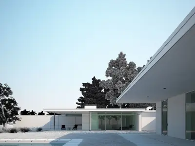 House Set On The Valley 3D model