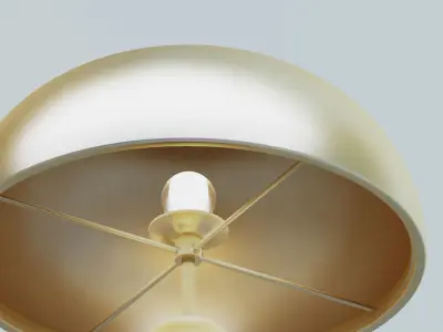 Metal Dome Table Lamp 3D model
