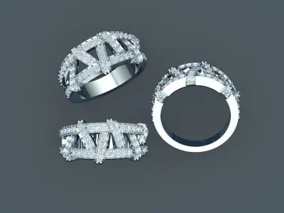 VOGUE BEAUTY Whistler Ring 3D print model