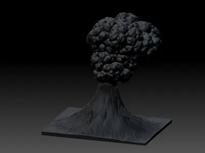 Volcano 3D model
