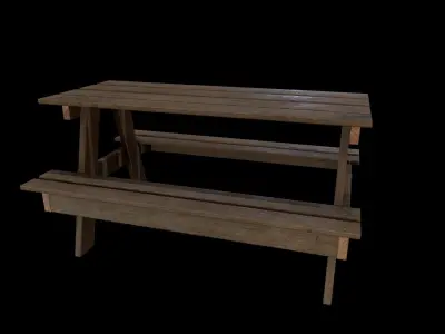 Park Table - Gest Low-poly 3D model